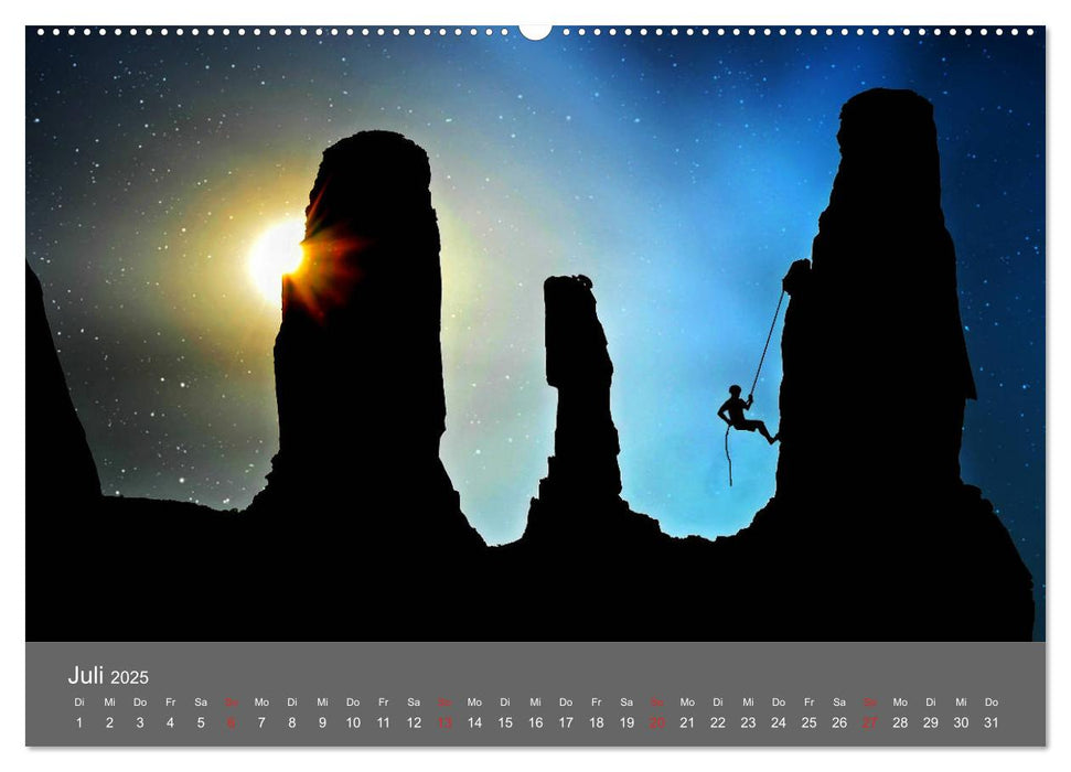 Bergsteigen - Extremsport am Limit (CALVENDO Premium Wandkalender 2025)