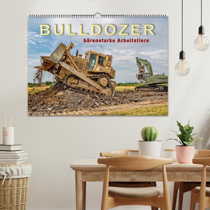 Bulldozer - bärenstarke Arbeitstiere (CALVENDO Wandkalender 2025)