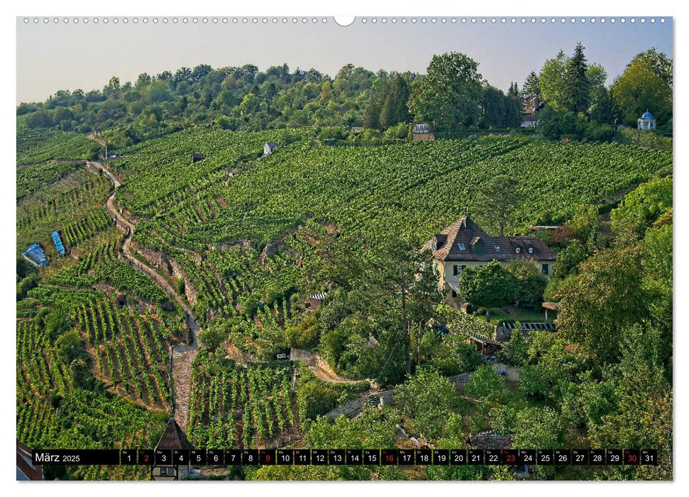 Esslingen von oben und von unten (CALVENDO Premium Wandkalender 2025)