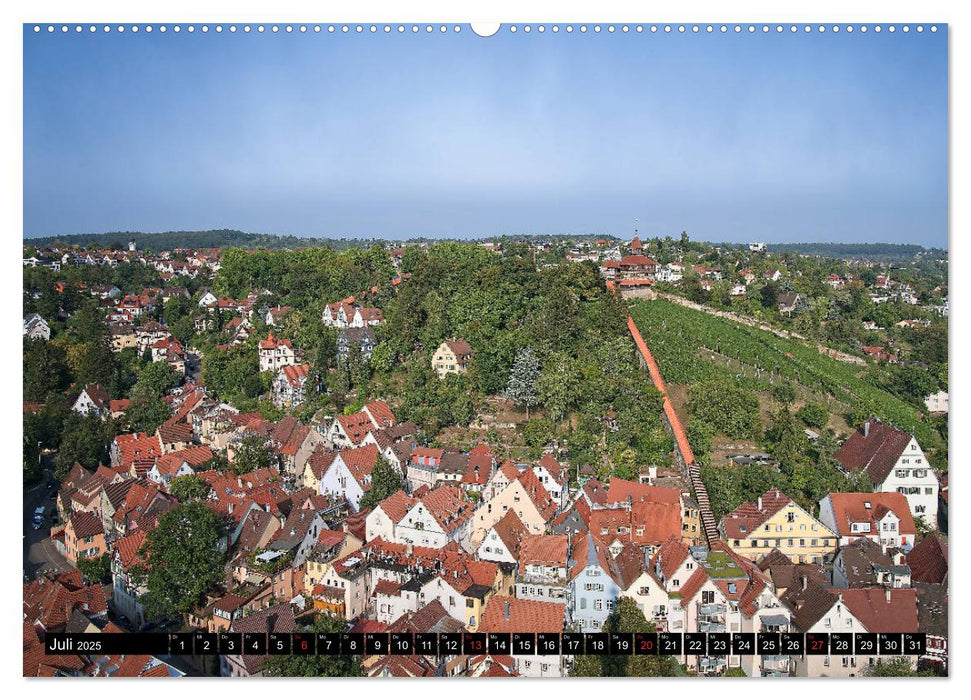 Esslingen von oben und von unten (CALVENDO Premium Wandkalender 2025)