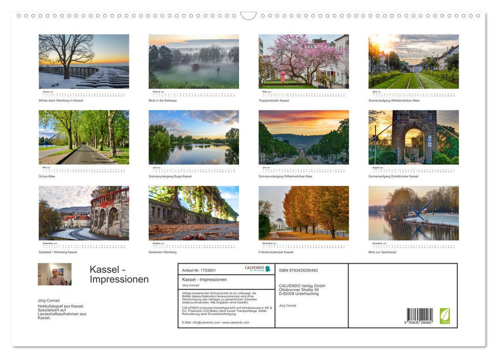 Kassel - Impressionen (CALVENDO Wandkalender 2025)