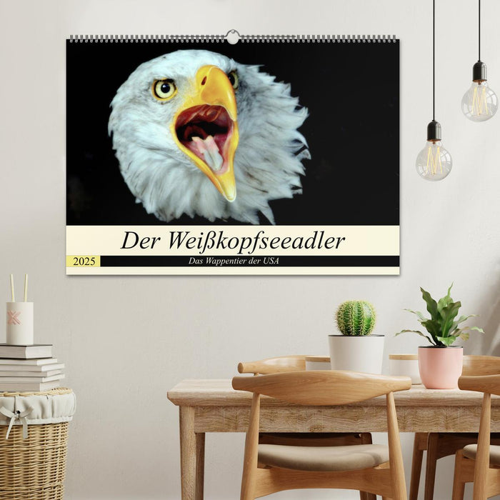 Der Weißkopfseeadler - Das Wappentier der USA (CALVENDO Wandkalender 2025)