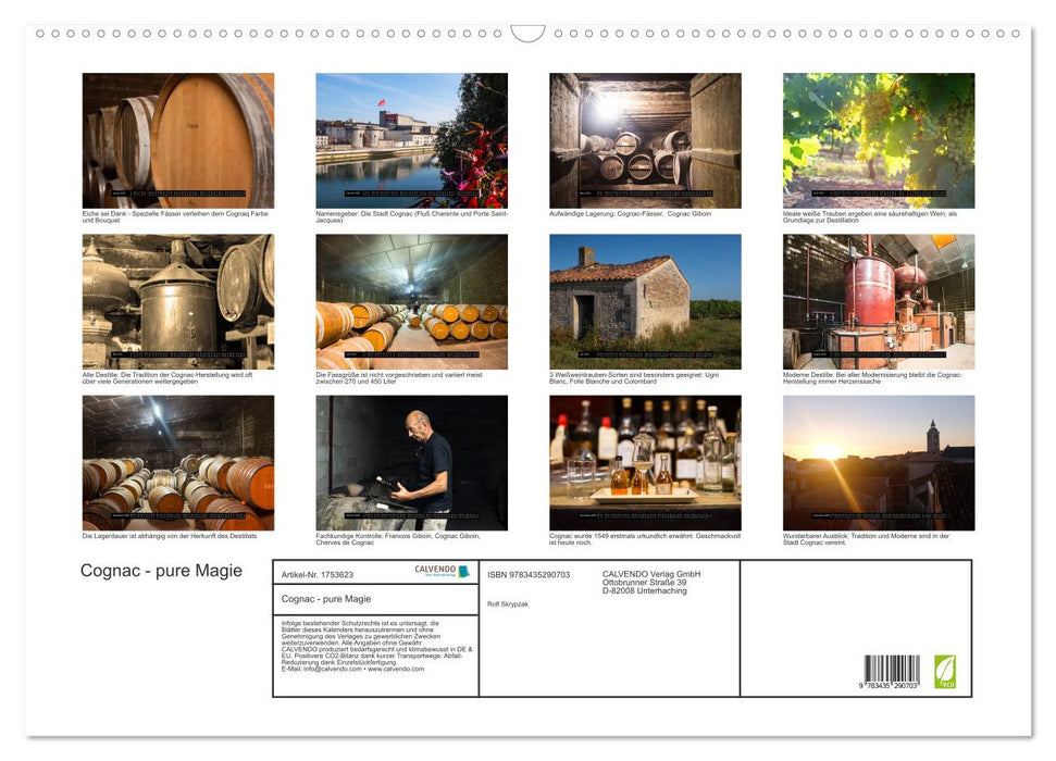 Cognac - pure Magie (CALVENDO Wandkalender 2025)