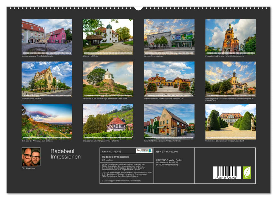 Radebeul Imressionen (CALVENDO Premium Wandkalender 2025)