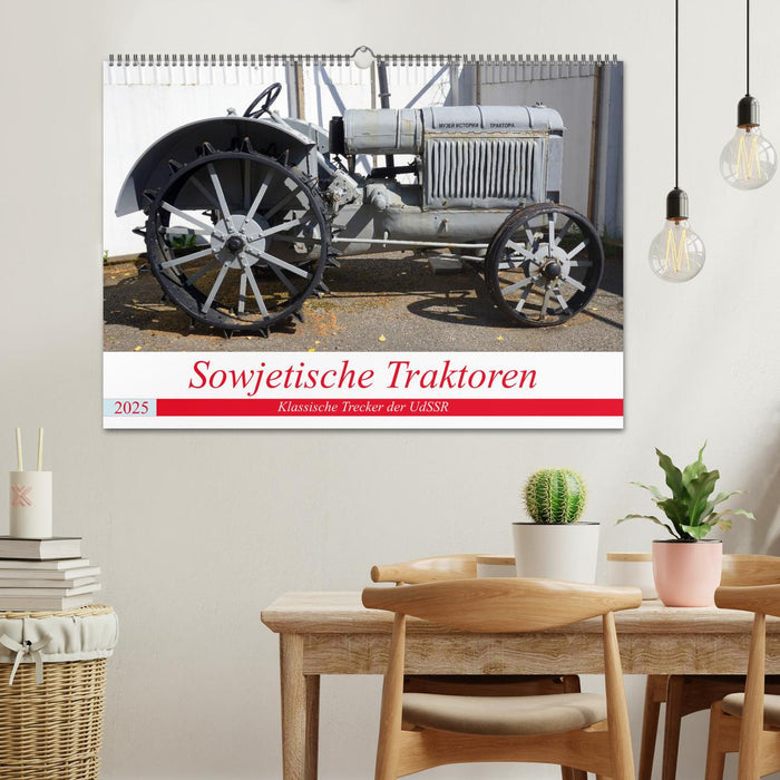 Sowjetische Traktoren - Klassische Trecker der UdSSR (CALVENDO Wandkalender 2025)