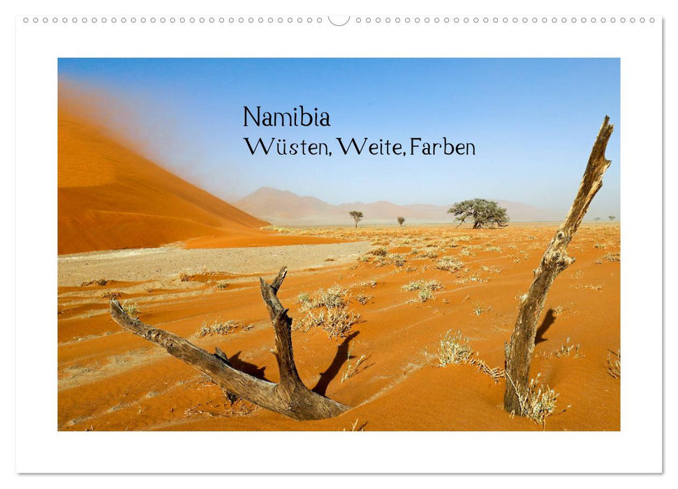 Namibia - Wüsten, Weite, Farben (CALVENDO Wandkalender 2025)