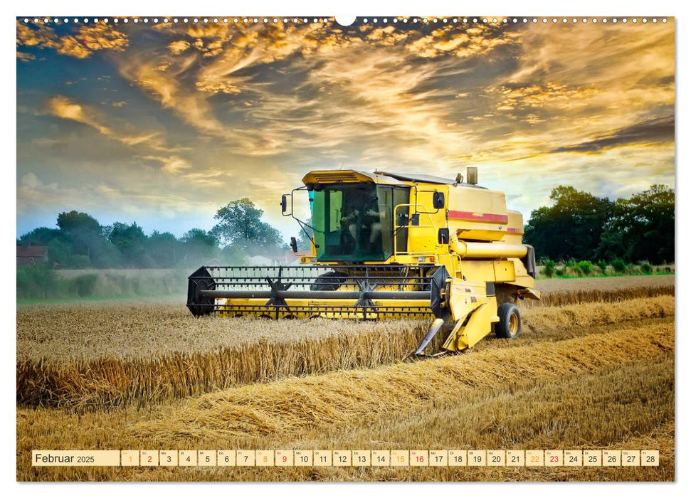 Giganten in der Landwirtschaft - Mähdrescher (CALVENDO Wandkalender 2025)