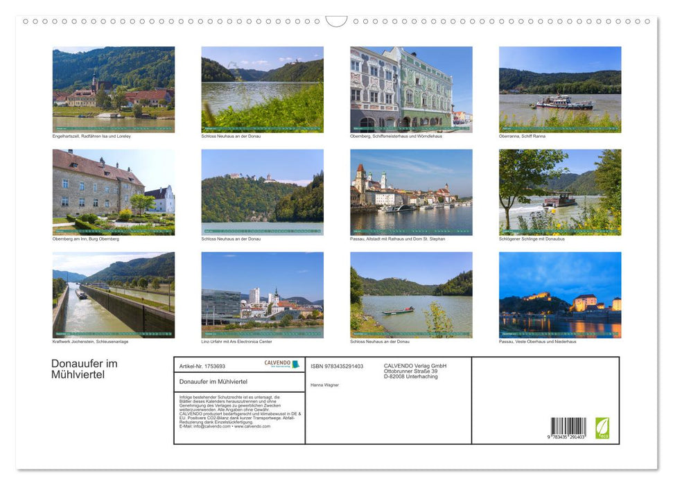 Donauufer im Mühlviertel (CALVENDO Wandkalender 2025)