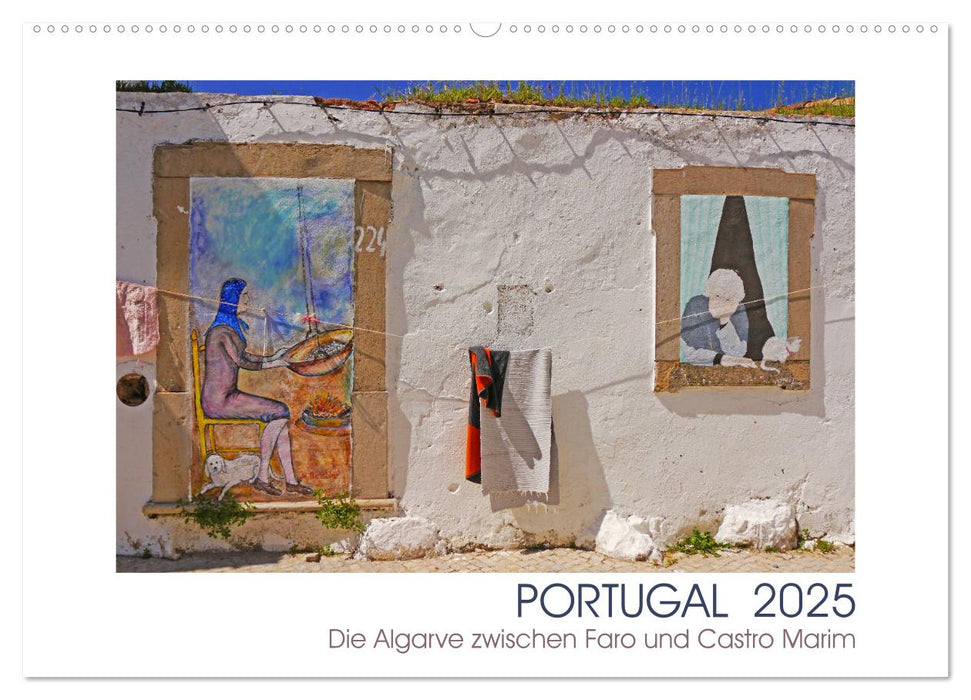 Portugal. Die Algarve zwischen Faro und Castro Marim (CALVENDO Wandkalender 2025)