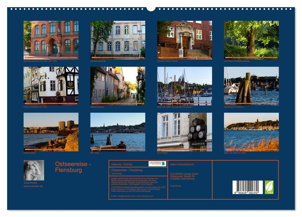 Ostseereise - Flensburg (CALVENDO Premium Wandkalender 2025)