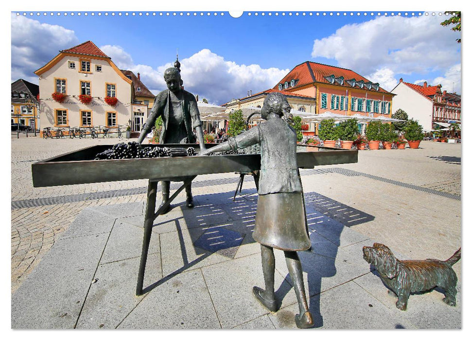 Sommer in Schwetzingen von Karin Vahlberg Ruf und Petrus Bodenstaff (CALVENDO Premium Wandkalender 2025)