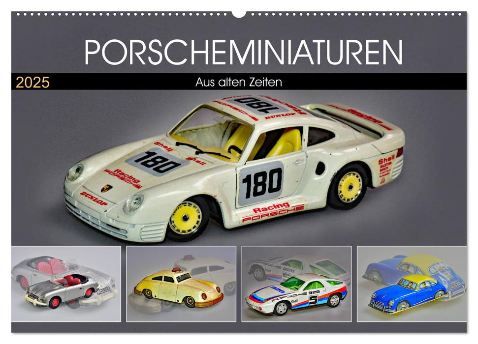 PORSCHEMINIATUREN (CALVENDO Wandkalender 2025)