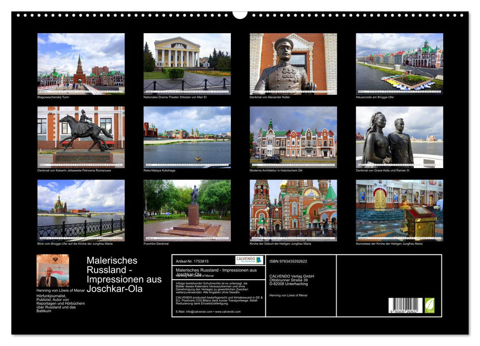 Malerisches Russland - Impressionen aus Joschkar-Ola (CALVENDO Wandkalender 2025)