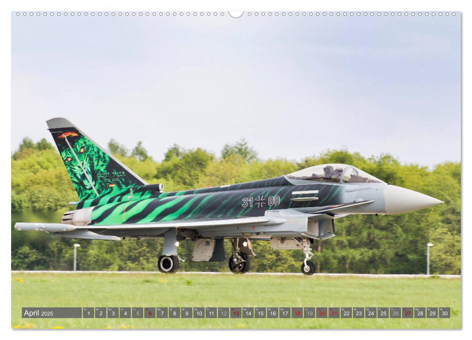 Militärjets am Boden (CALVENDO Premium Wandkalender 2025)