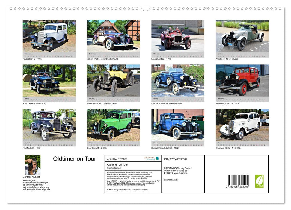 Oldtimer on Tour (CALVENDO Premium Wandkalender 2025)