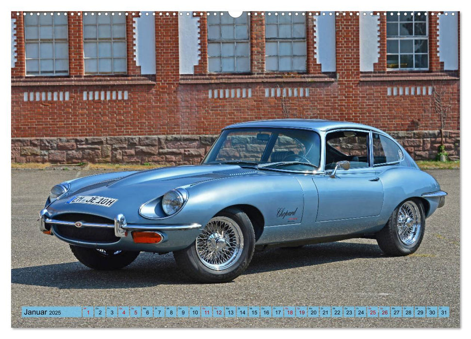 Jaguar E-Type - Die Raubkatze (CALVENDO Premium Wandkalender 2025)