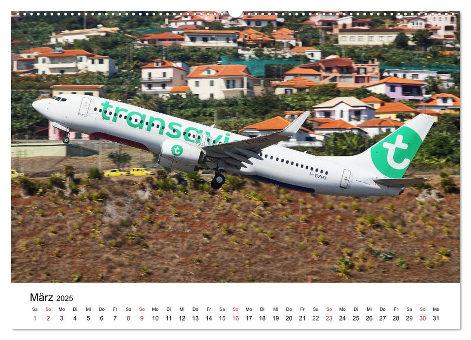 Die schönsten Airliner (CALVENDO Premium Wandkalender 2025)