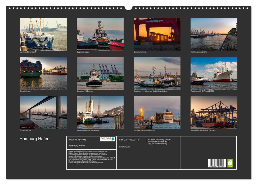 Hamburg Hafen (CALVENDO Wandkalender 2025)