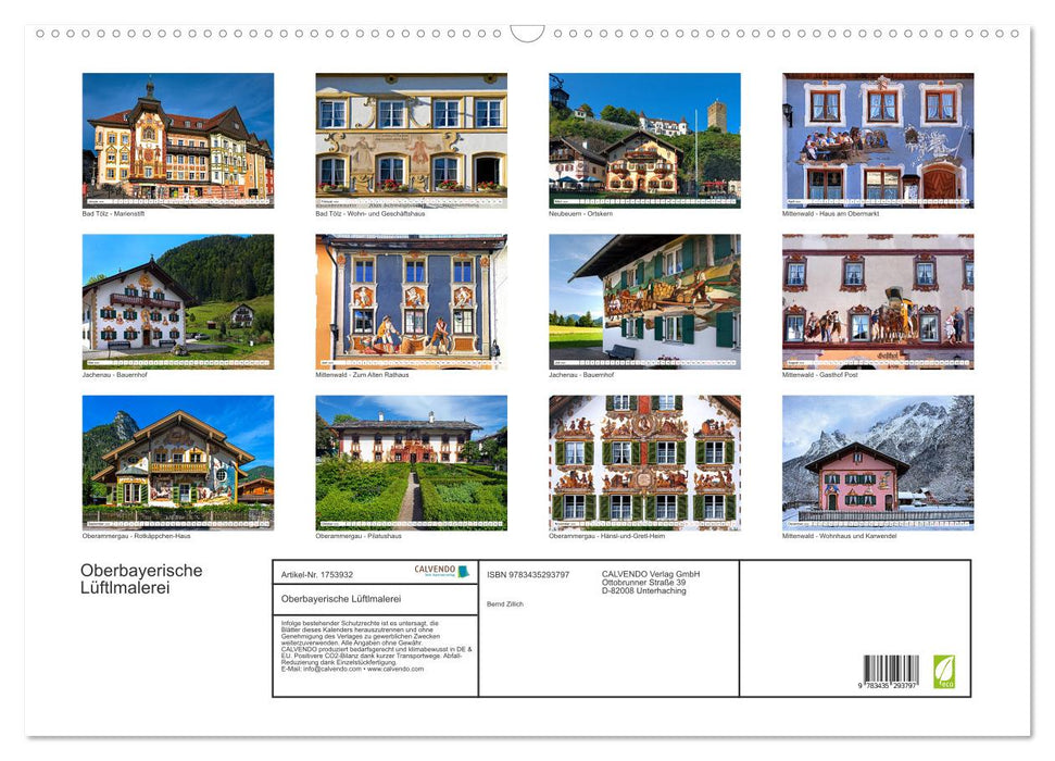 Oberbayerische Lüftlmalerei (CALVENDO Wandkalender 2025)