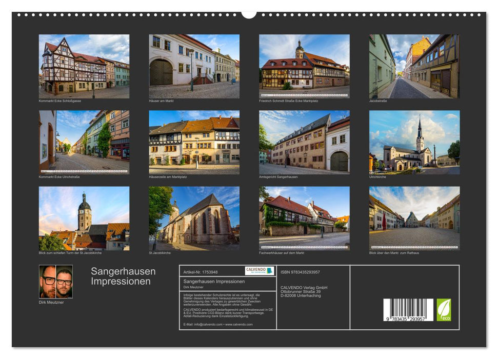 Sangerhausen Impressionen (CALVENDO Premium Wandkalender 2025)