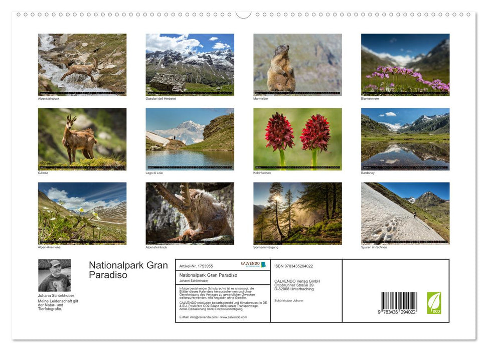 Nationalpark Gran Paradiso (CALVENDO Premium Wandkalender 2025)