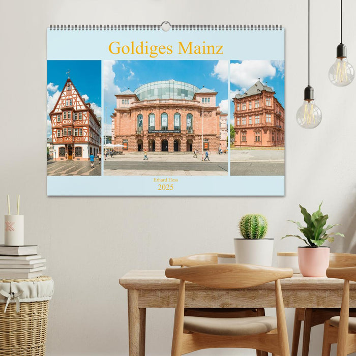 Goldiges Mainz (CALVENDO Wandkalender 2025)