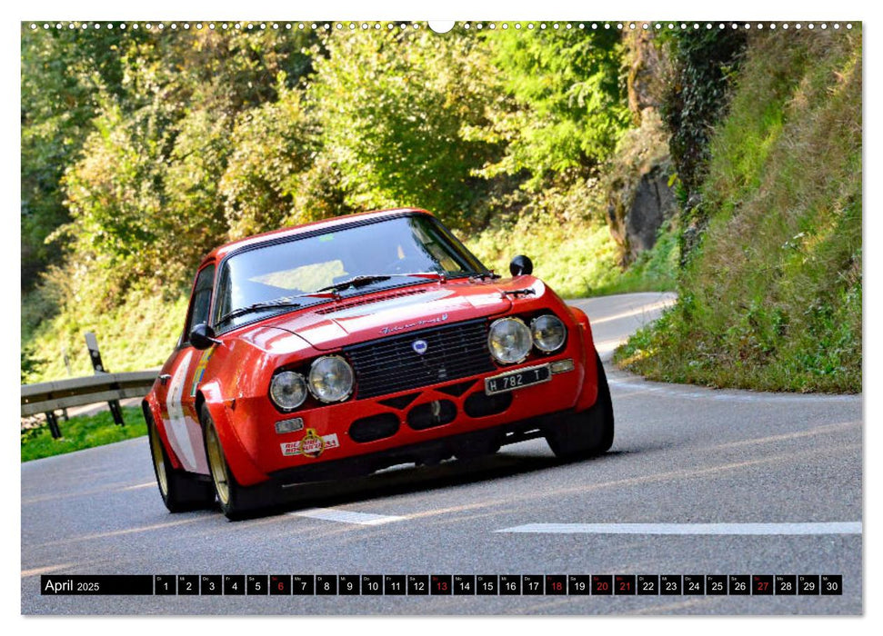 Italienische Oldtimer am Berg (CALVENDO Premium Wandkalender 2025)