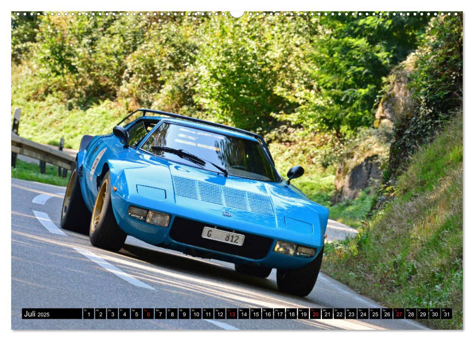 Italienische Oldtimer am Berg (CALVENDO Premium Wandkalender 2025)