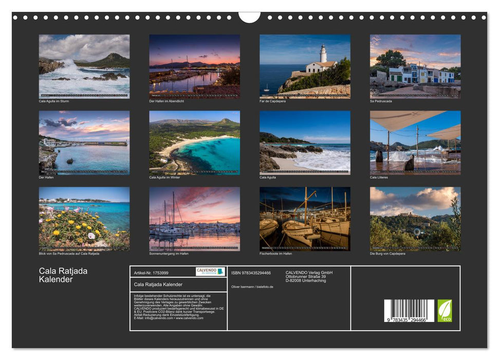 Cala Ratjada Kalender (CALVENDO Wandkalender 2025)