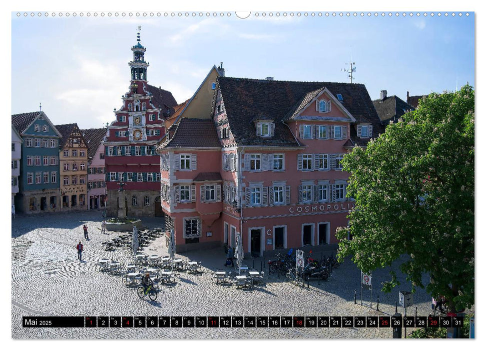 Esslingen von oben und von unten (CALVENDO Wandkalender 2025)