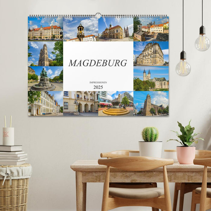 Magdeburg Impressionen (CALVENDO Wandkalender 2025)