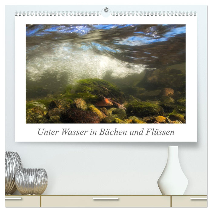 Unter Wasser in Bächen und Flüssen (CALVENDO Premium Wandkalender 2025)