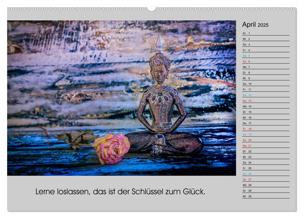 Lebenskraft Buddha (CALVENDO Premium Wandkalender 2025)