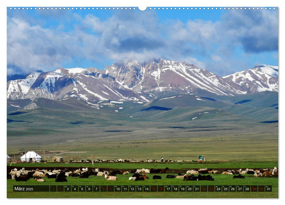 Kirgisistan Tadschikistan Afghanistan Pamir Highway Wakhan Korridor (CALVENDO Wandkalender 2025)