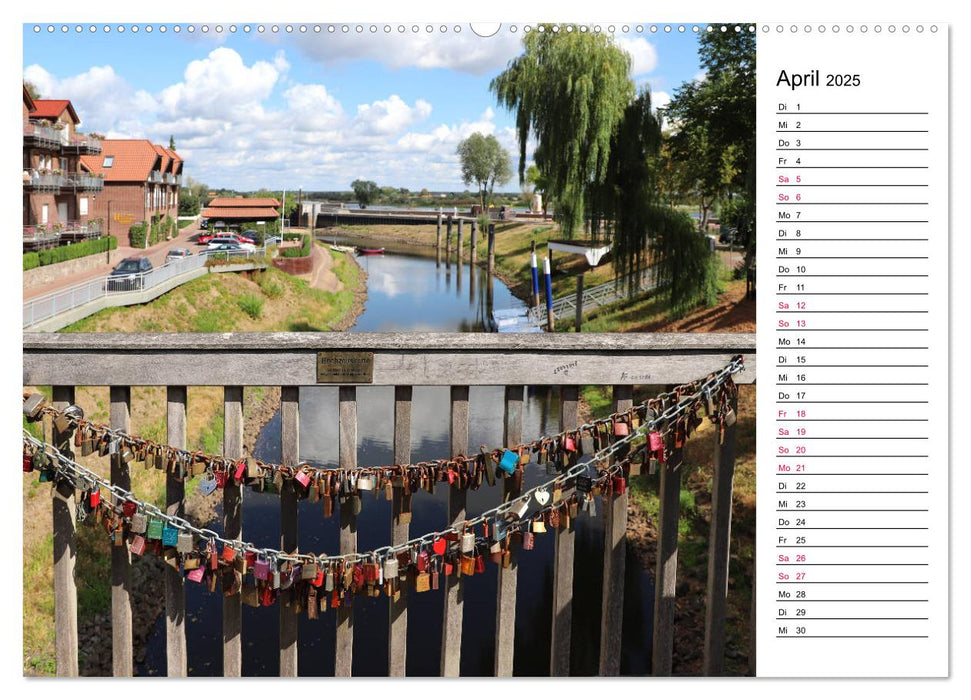 Auf dem Elberadweg zwischen Hitzacker und Lenzen (CALVENDO Premium Wandkalender 2025)