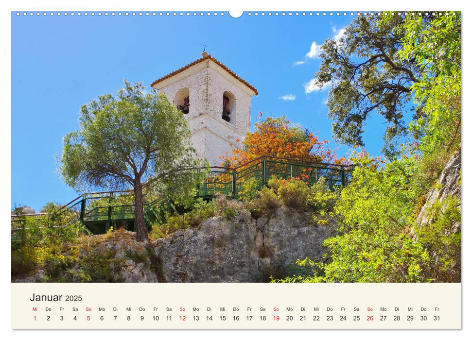 El Castell de Guadalest - In der Berglandschaft der Costa Blanca (CALVENDO Premium Wandkalender 2025)