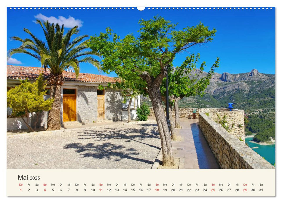 El Castell de Guadalest - In der Berglandschaft der Costa Blanca (CALVENDO Premium Wandkalender 2025)