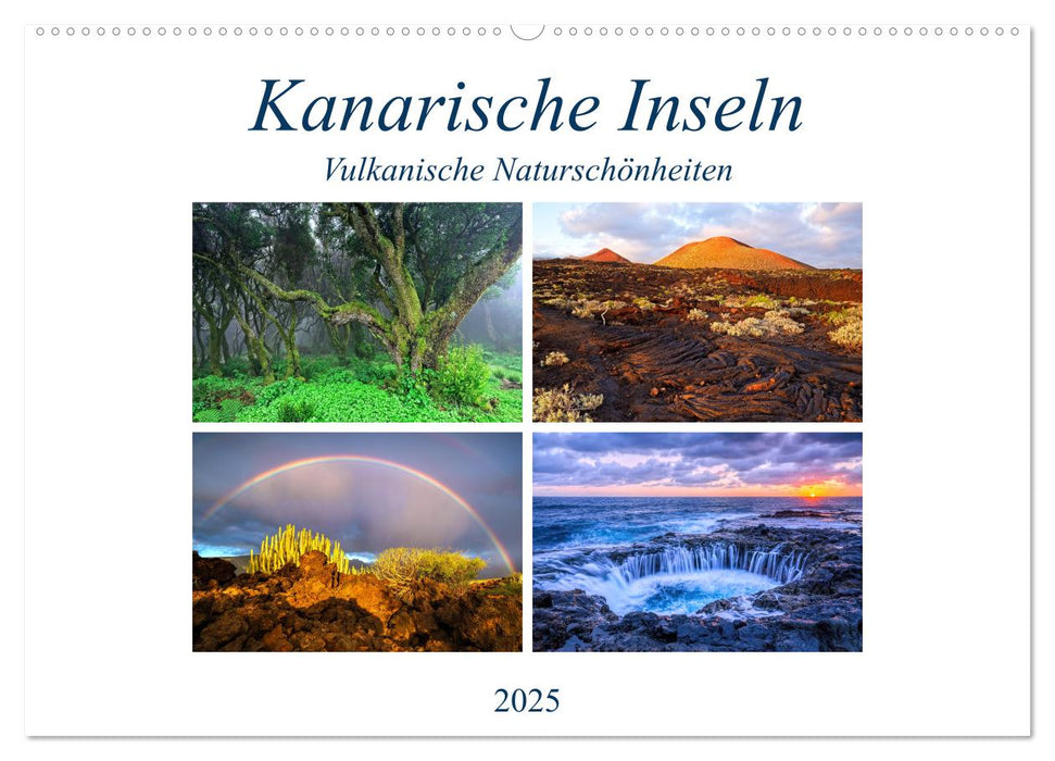 Kanarische Inseln - Vulkanische Naturschönheiten (CALVENDO Wandkalender 2025)