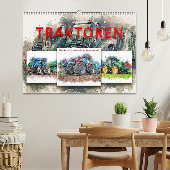 Traktoren - malerische Kraftpakete in der Landwirtschaft (CALVENDO Wandkalender 2025)