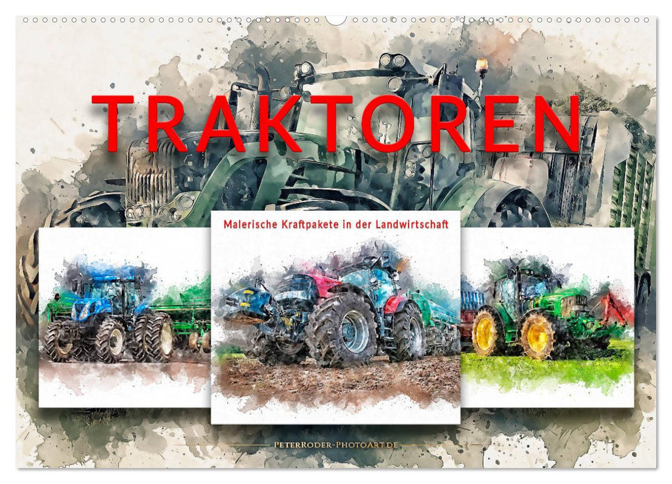 Traktoren - malerische Kraftpakete in der Landwirtschaft (CALVENDO Wandkalender 2025)