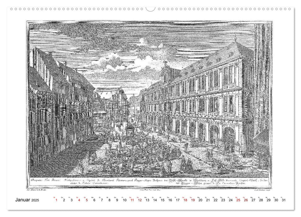 Würzburg in alten Bildern (CALVENDO Premium Wandkalender 2025)