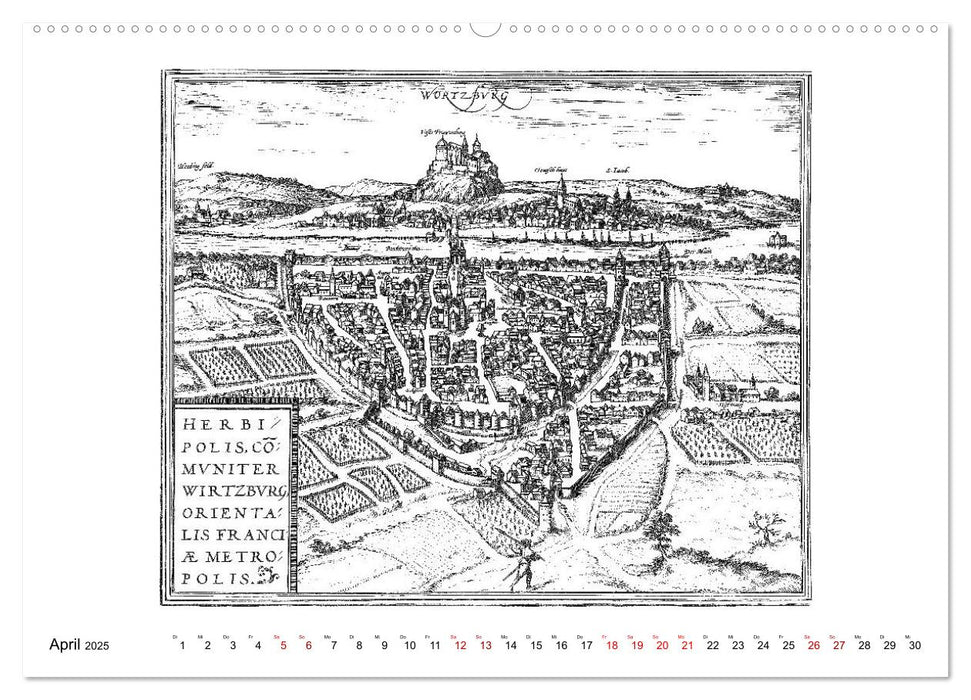 Würzburg in alten Bildern (CALVENDO Premium Wandkalender 2025)