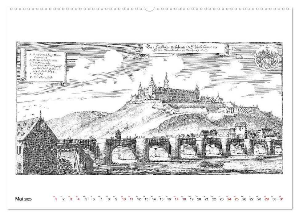 Würzburg in alten Bildern (CALVENDO Premium Wandkalender 2025)