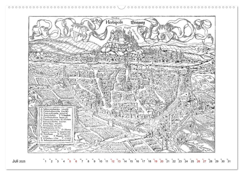 Würzburg in alten Bildern (CALVENDO Premium Wandkalender 2025)