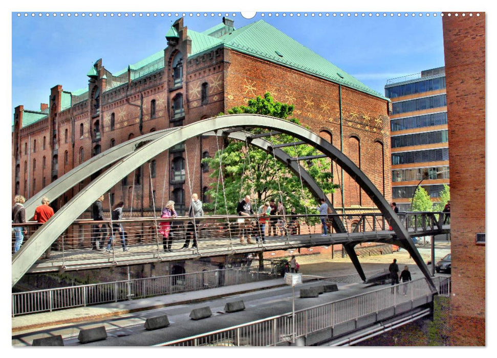 Hamburg - Ein Tag in der Speicherstadt (CALVENDO Premium Wandkalender 2025)