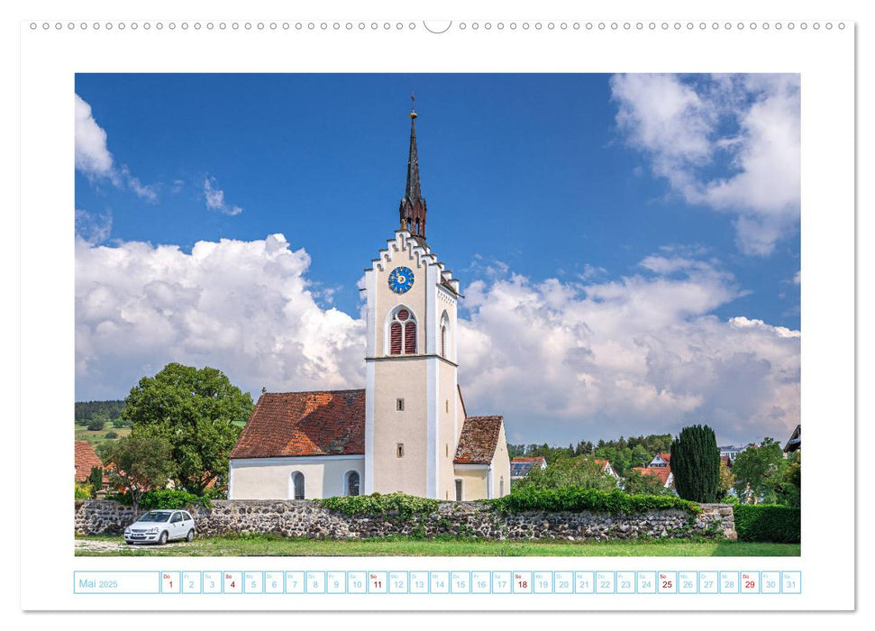 Romantische Kirchen im Hegau (CALVENDO Premium Wandkalender 2025)