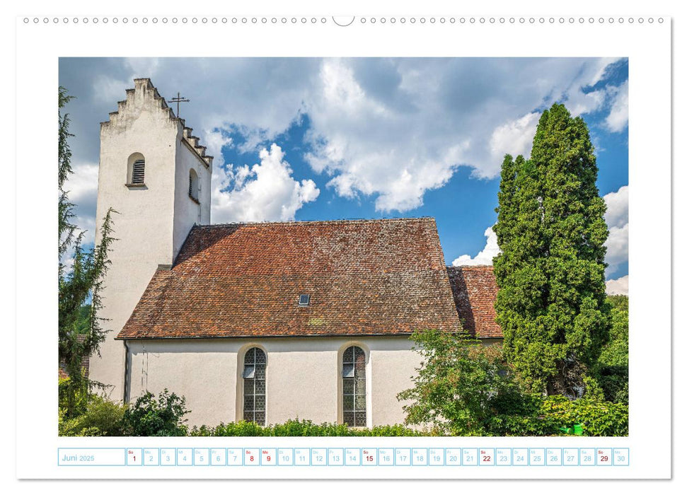 Romantische Kirchen im Hegau (CALVENDO Premium Wandkalender 2025)