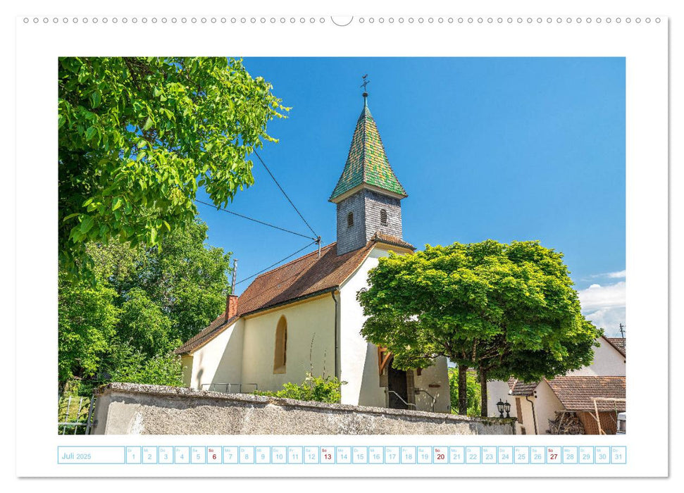 Romantische Kirchen im Hegau (CALVENDO Premium Wandkalender 2025)