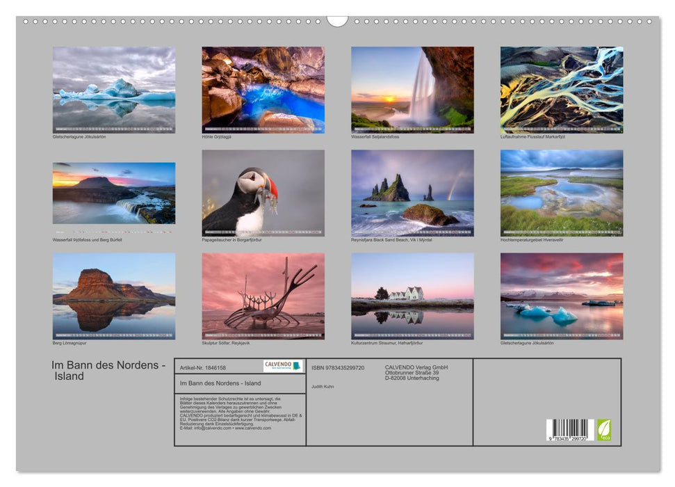 Im Bann des Nordens - Island (CALVENDO Wandkalender 2025)