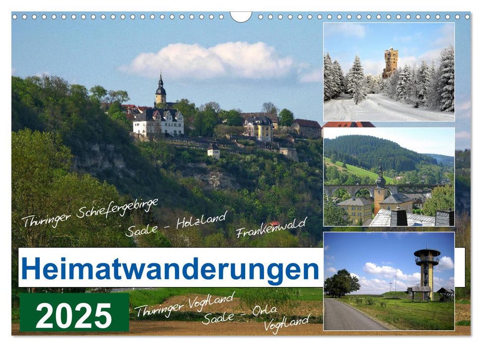 Heimatwanderungen 2025 (CALVENDO Wandkalender 2025)